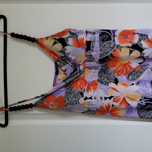 Paisley/Floral Maxi Dress Size L - Picture 1 of 4
